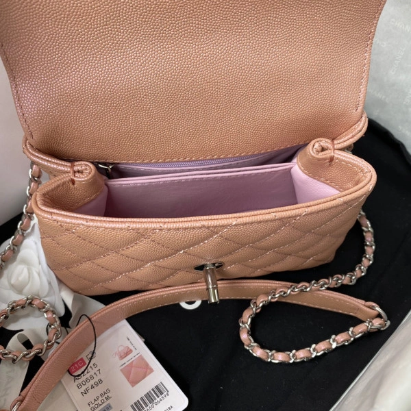 CHANEL MINI FLAP BAG WITH TOP HANDLE Trendy 1011 - Image 8