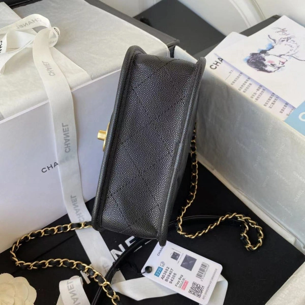 CHANEL SMALL FLAP BAG WITH TOP HANDLE ModernLook 978 - Image 7