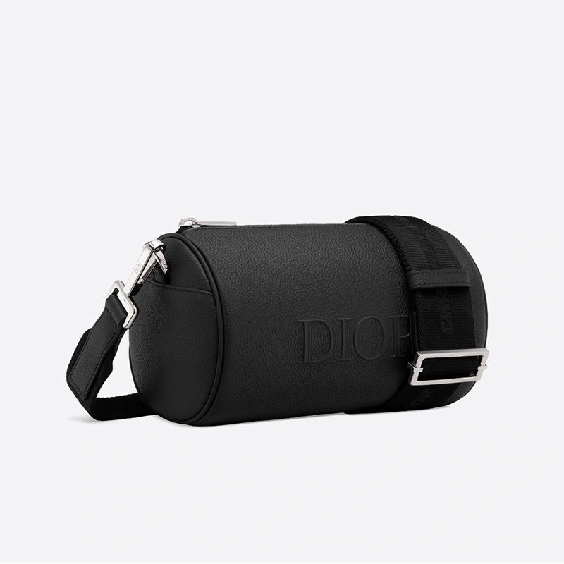 AllSeason 8756 Dior Roller Messenger Grained Calfskin Black - Image 3