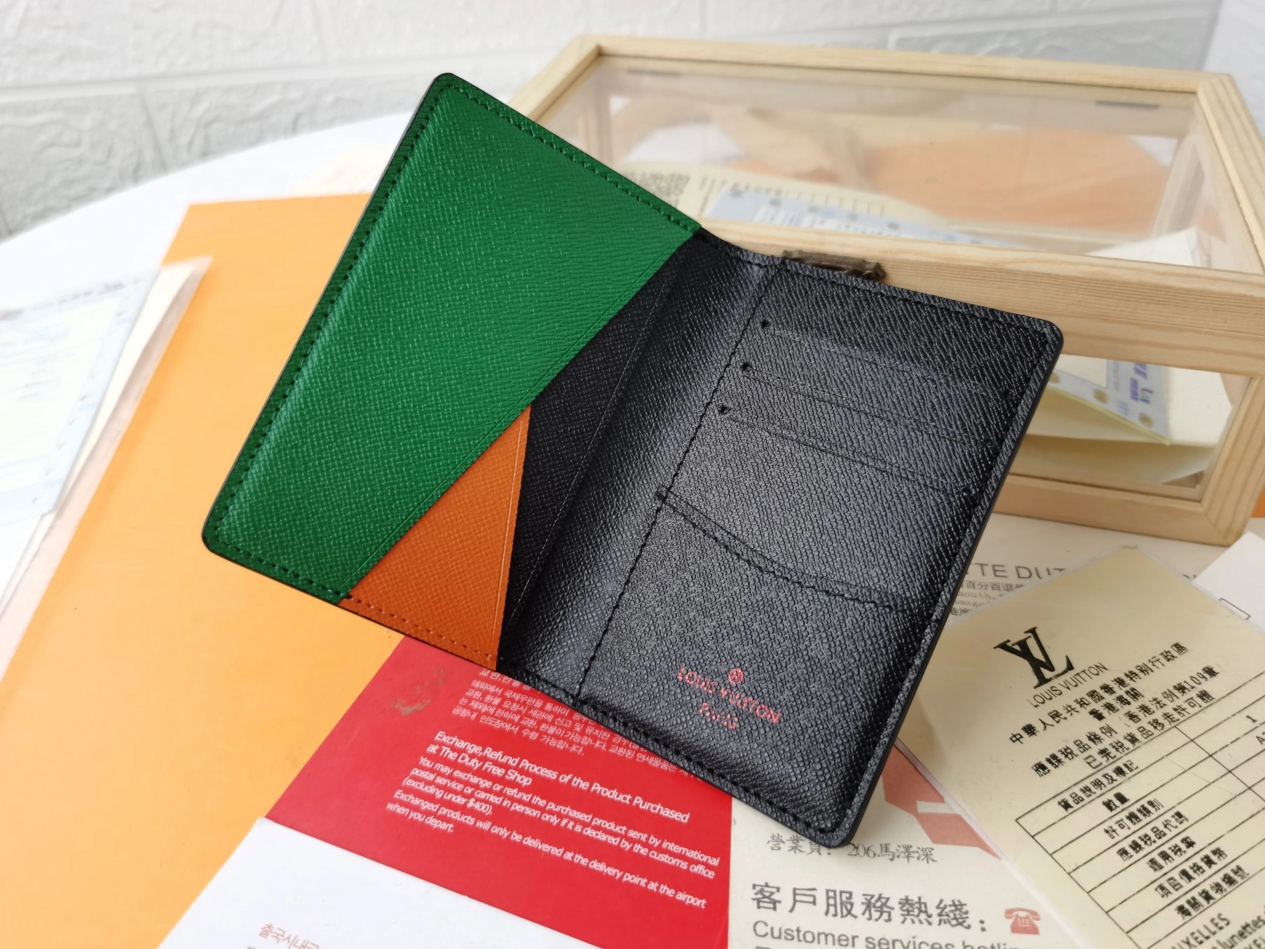 Bold 4460 Louis Vuitton LV Card Case For Unisex - Image 6