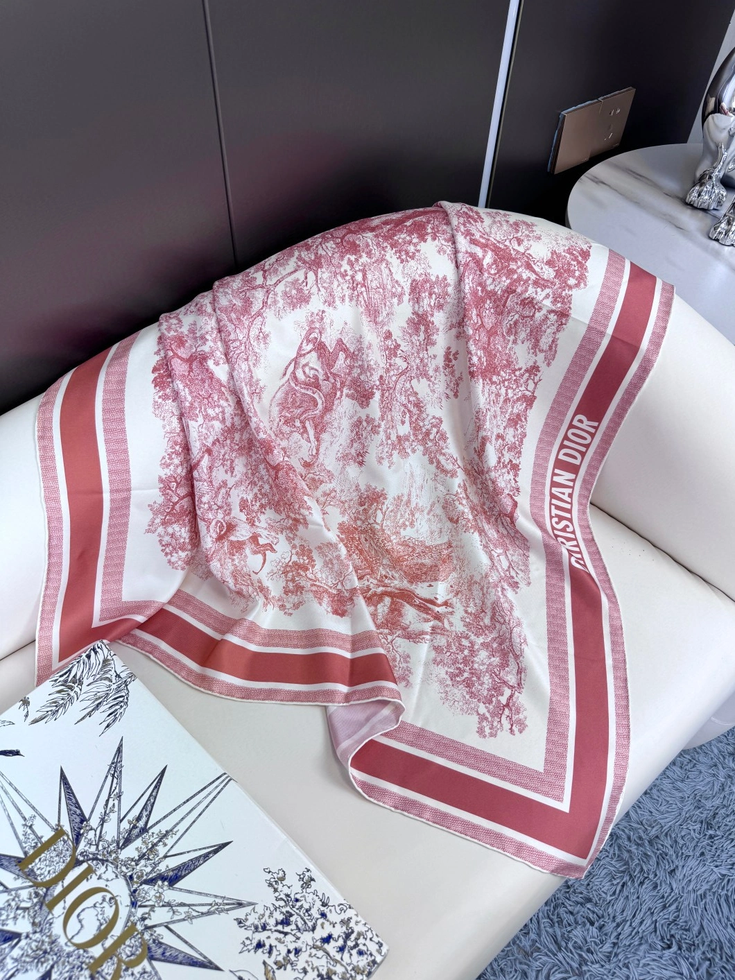 Breathable 5007 Christian Dior Silk Squares For Women - Image 3