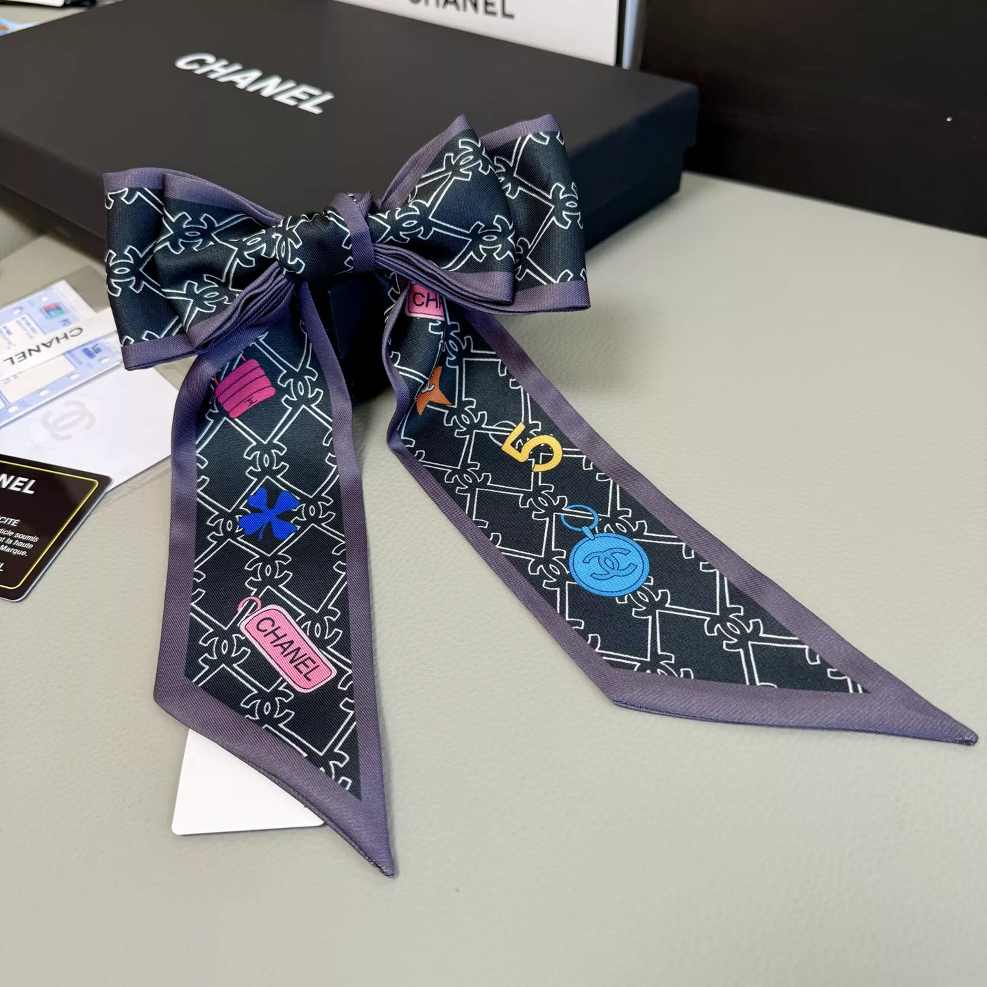 Chanel Silk Scarf Cozy 1612 - Image 3