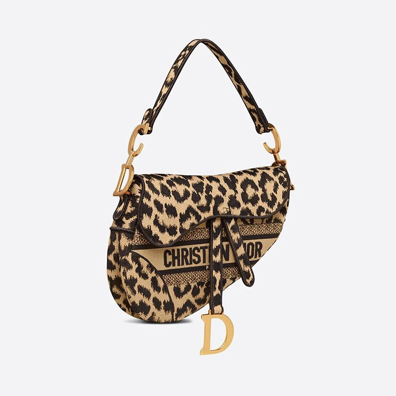 Christian Dior Saddle Bag In Mizza Motif Canvas Beige AllSeason 4743 - Image 3