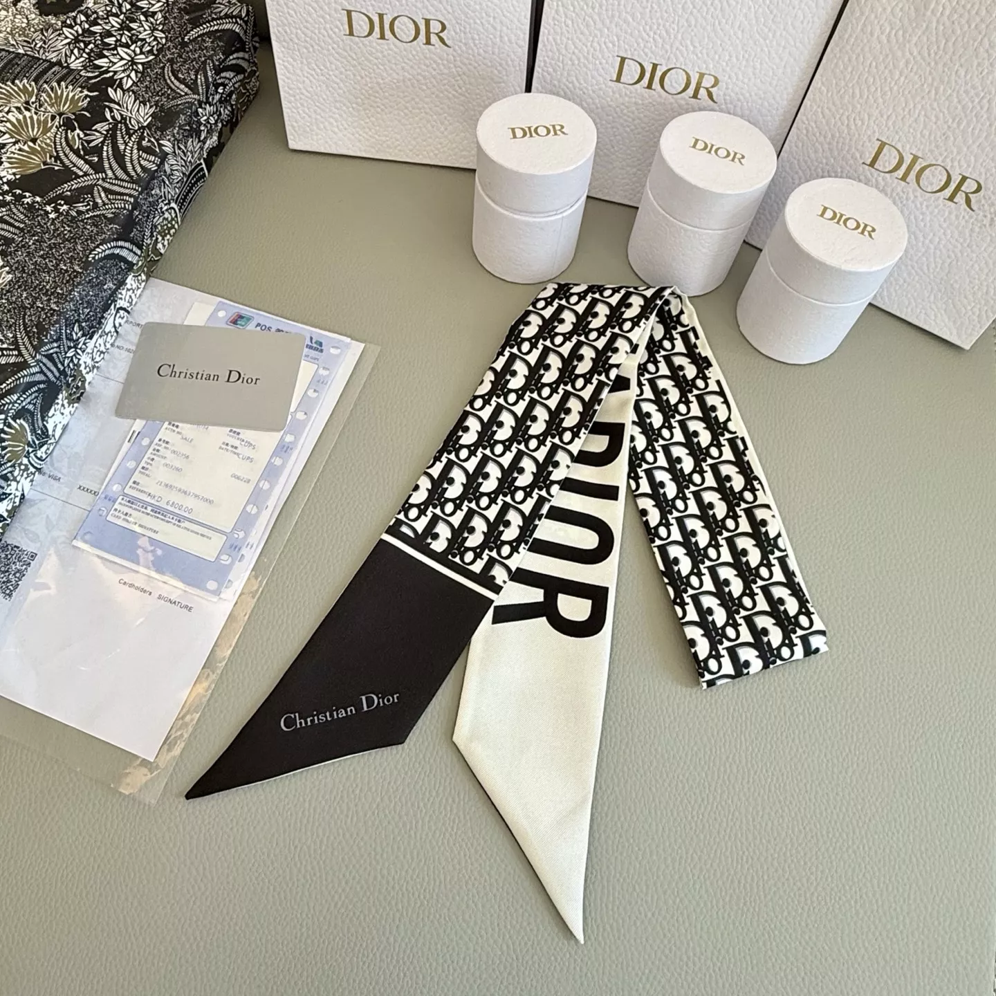 Christian Dior Silk Scarf Bold 385