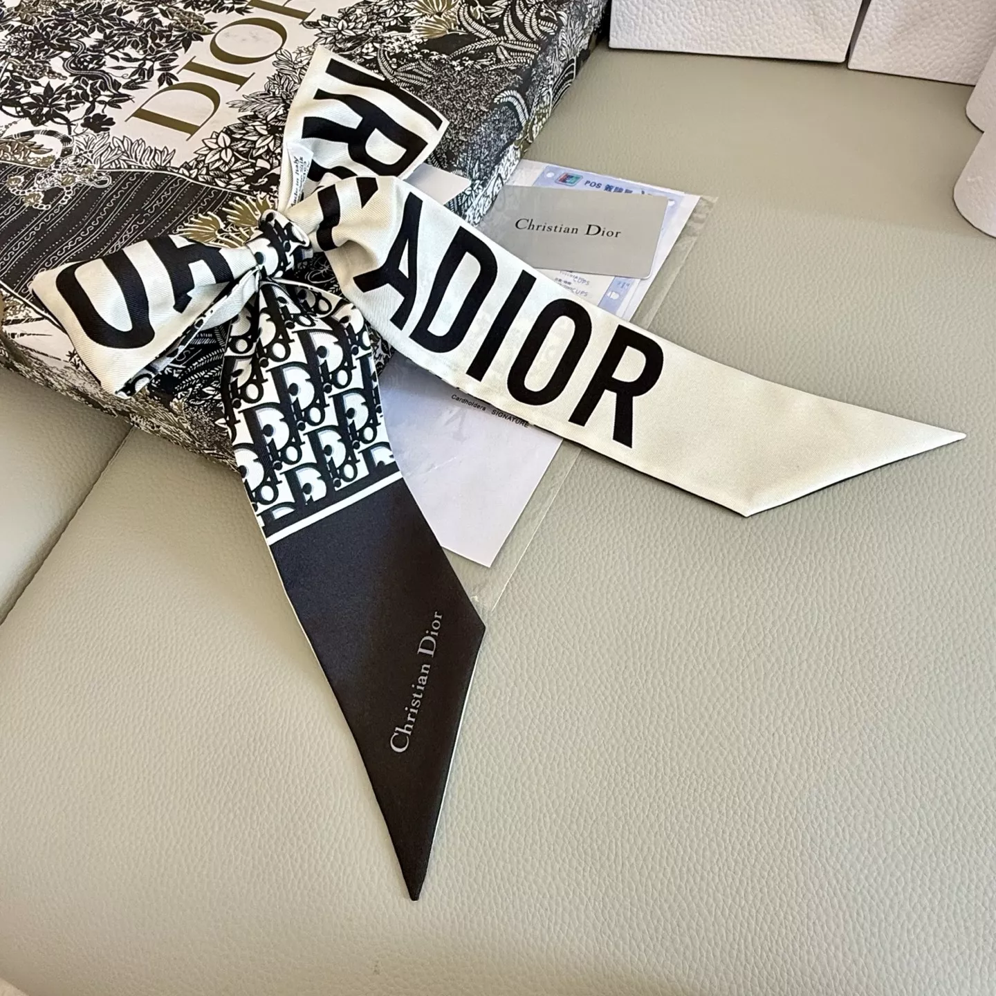 Christian Dior Silk Scarf Bold 385 - Image 3