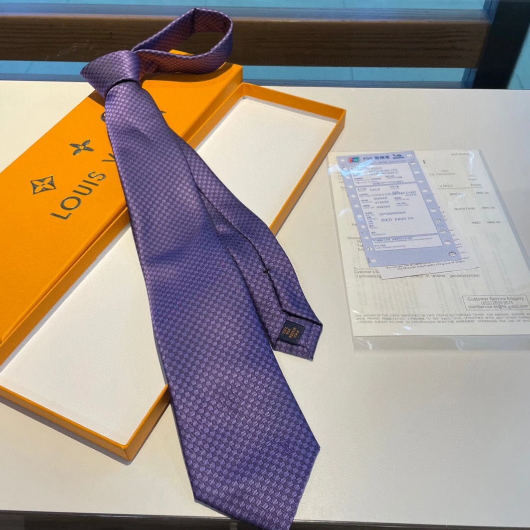 Compact 7171 Louis Vuitton LV Necktie For Men - Image 7