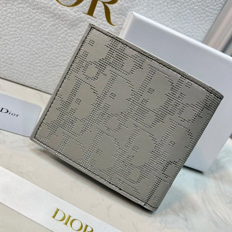 Dior Bi-Fold Wallet Oblique Galaxy Leather Grey ModernLook 7720 - Image 3