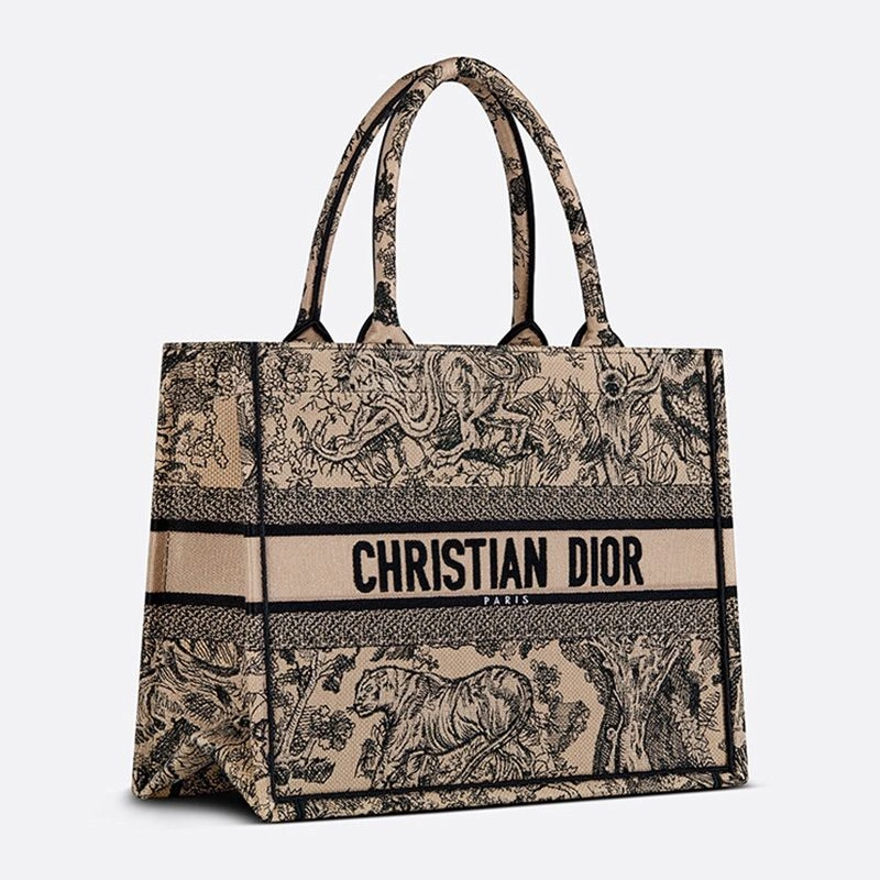 Dior Book Tote In Toile De Jouy Motif Canvas Beige SmartChoice 2047 - Image 3