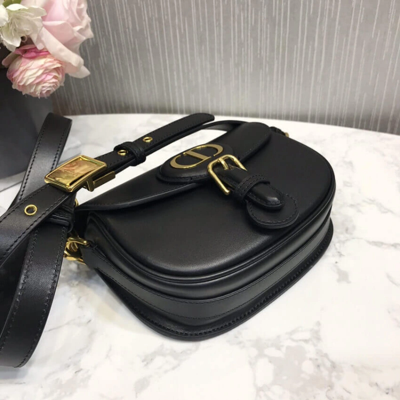 'Christia Dior Small Dior Bobby Bag Black Box Calfskin - Image 14