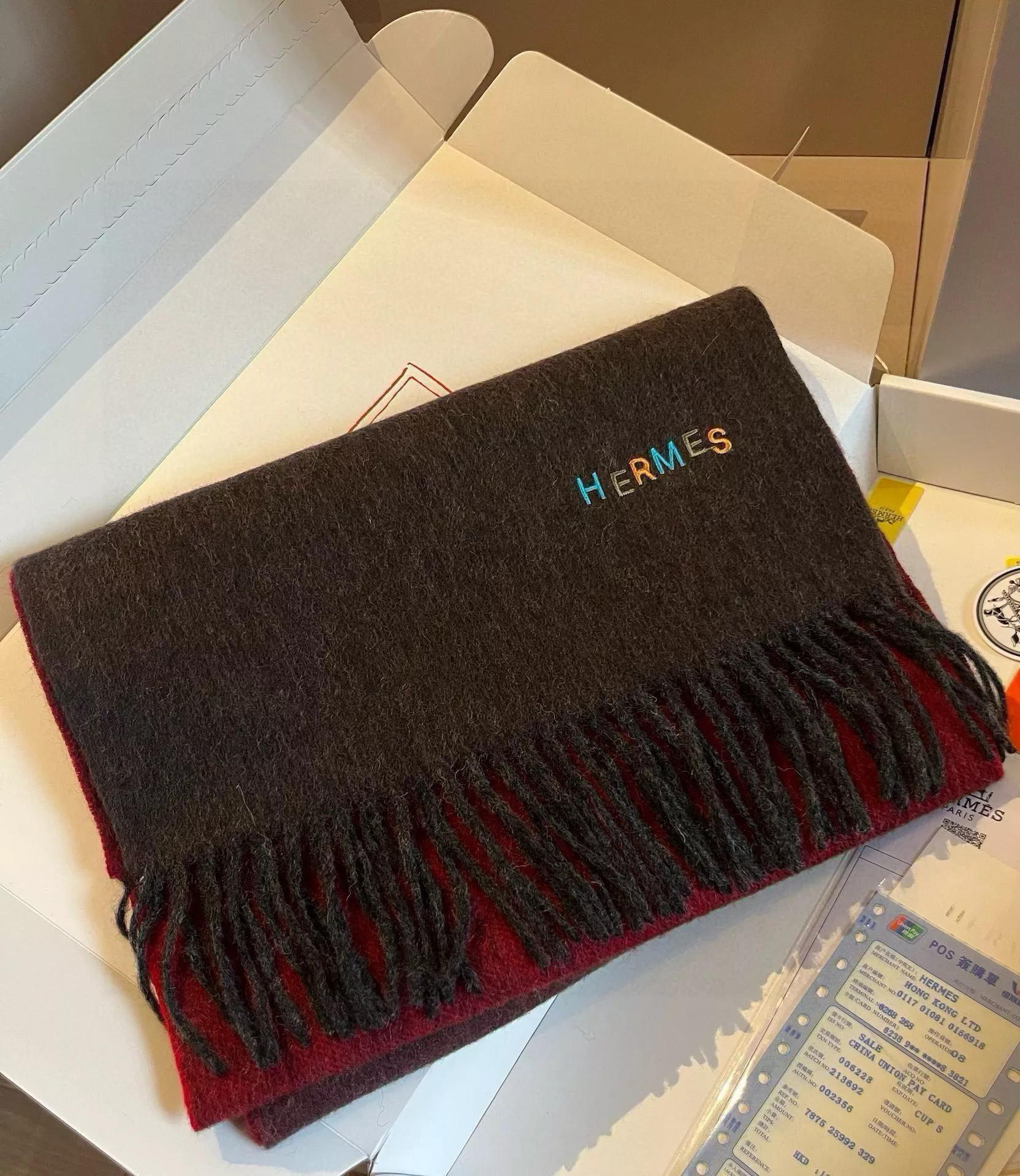 Durable 5371 Hermes Scarf For Women - Image 4