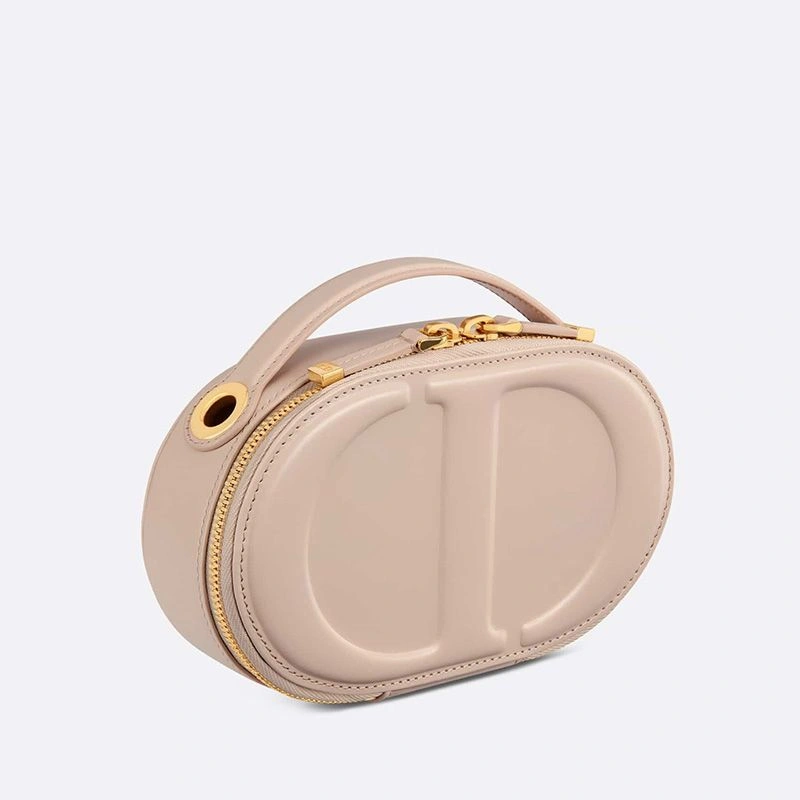 Fashionable 1455 Dior CD Signature Oval Camera Bag Calfskin Apricot - Image 3