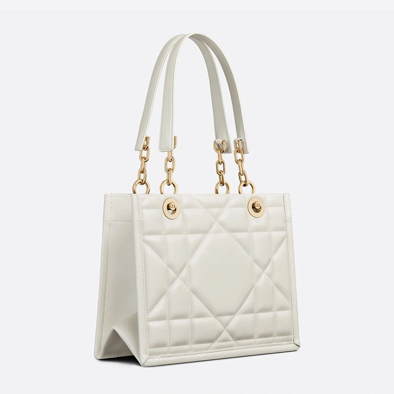 Fashionable 4264 Dior Essential Tote Archicannage Calfskin White - Image 3