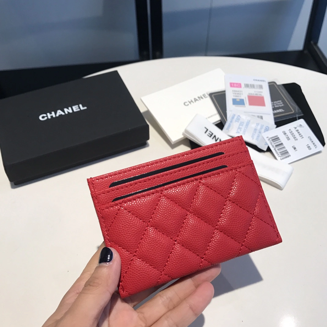 Flexible 8646 Chanel AAA Quality Card Case For Women