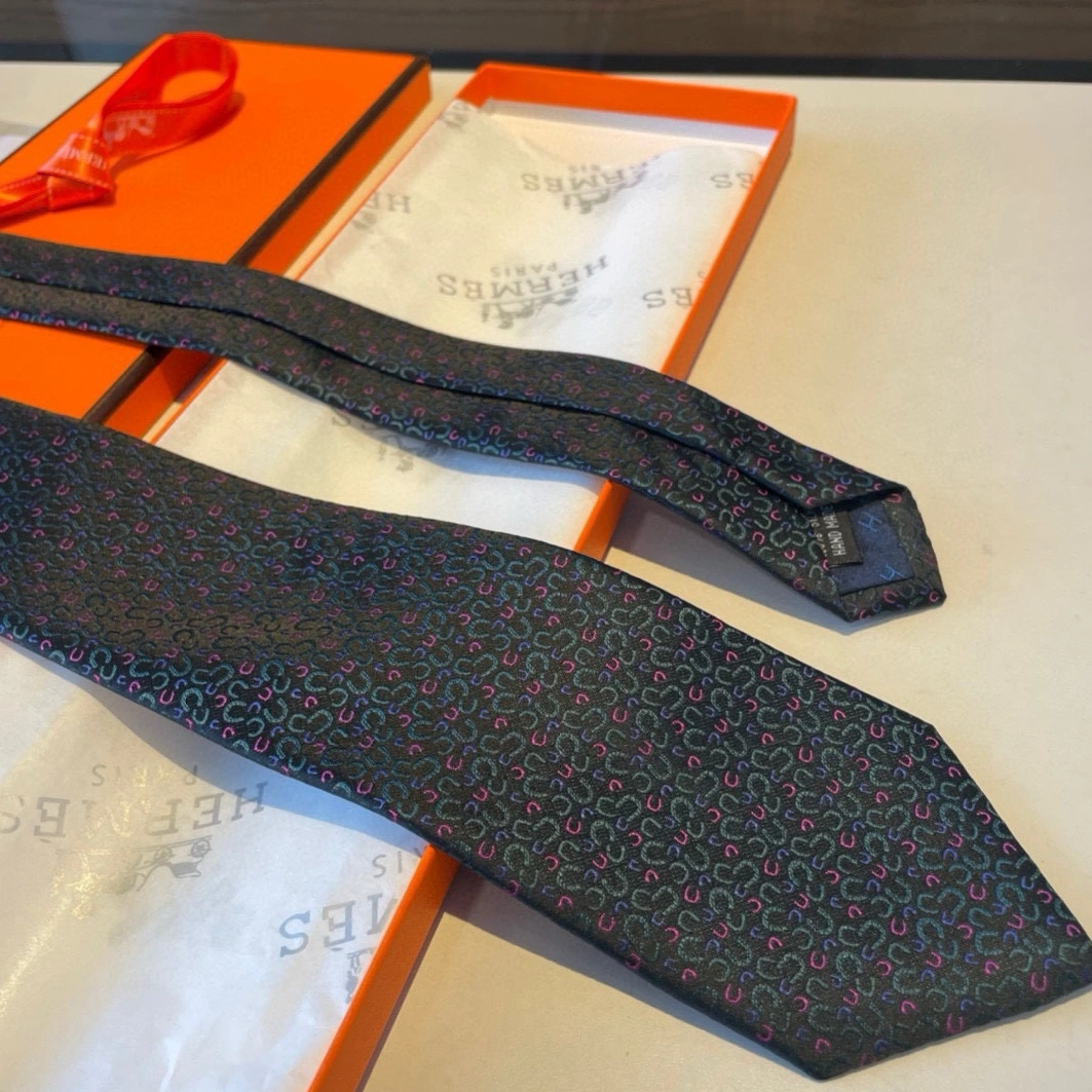 Hermes Necktie For Men Comfortable 7107 - Image 5