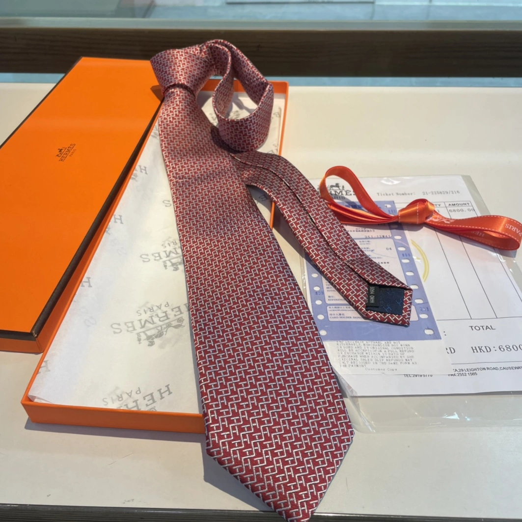 Hermes Necktie For Men Elegant 2408
