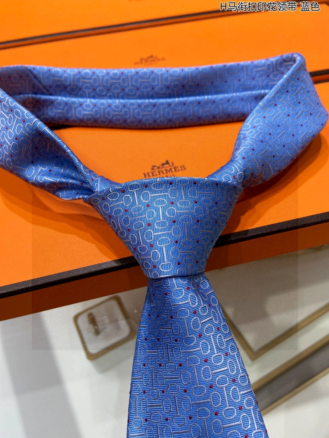 Hermes Necktie For Men Versatile 2449 - Image 3