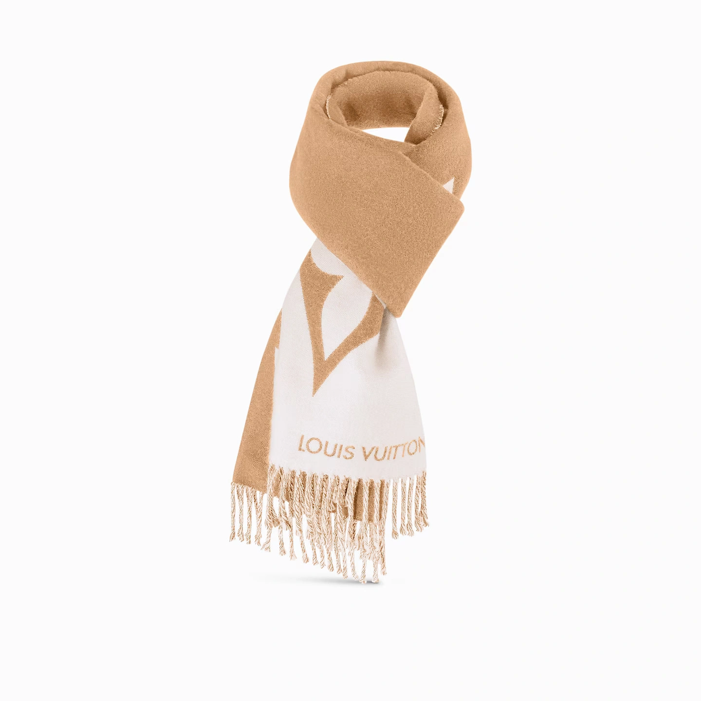 Louis Vuitton Beige M79098 Graphic Dual Scarf - Image 4