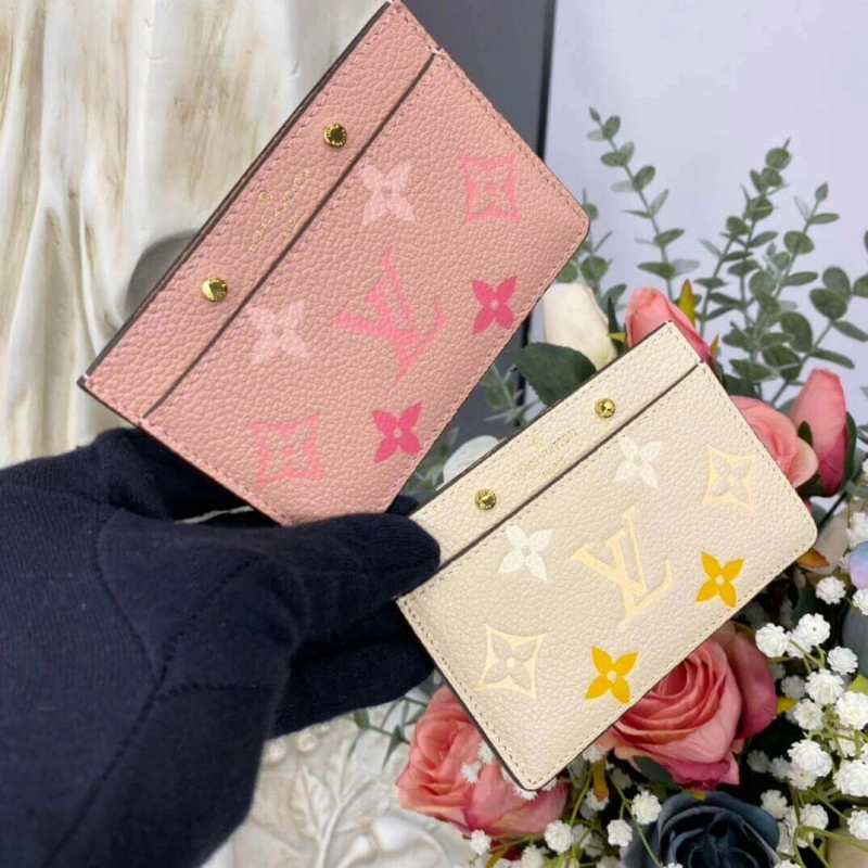 3 card sl Louis Vuitton Card Holder Beige - Image 12