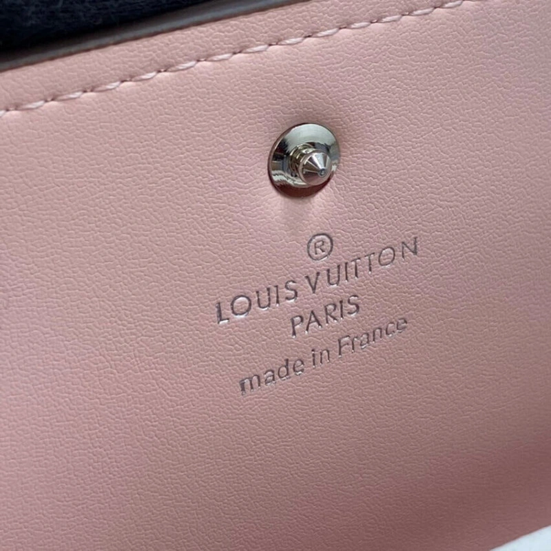 12 card s Louis Vuitton Iris Wallet in Pink Gradient Mahina Perforated Leather - Image 8