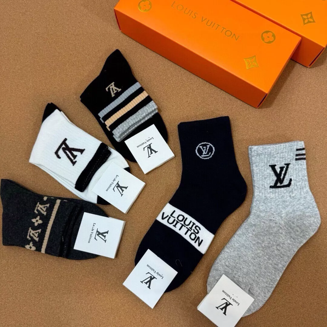 Louis Vuitton LV Socks GoodFit 3537 - Image 4