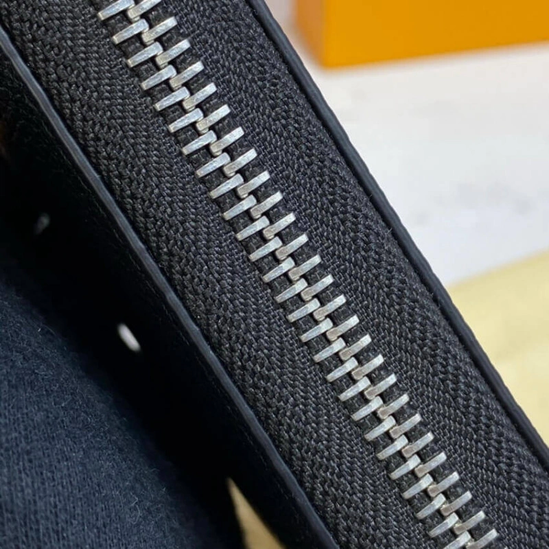 The Zippy Louis Vuitton Lockme Zippy Wallet Black - Image 6