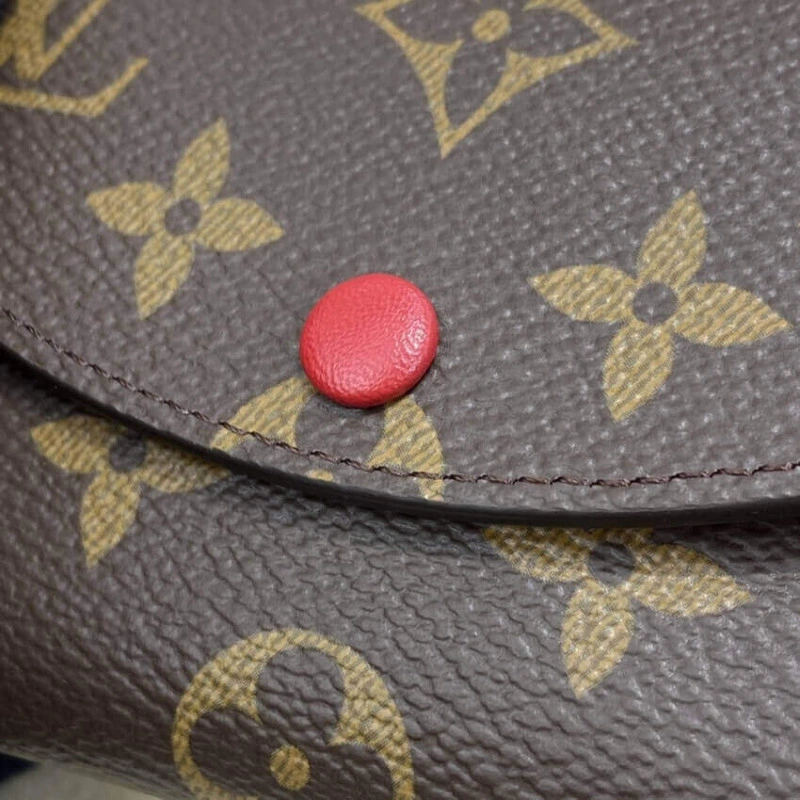 11 x 8 x Louis Vuitton Monogram Canvas Rosalie Coin Purse Red - Image 4