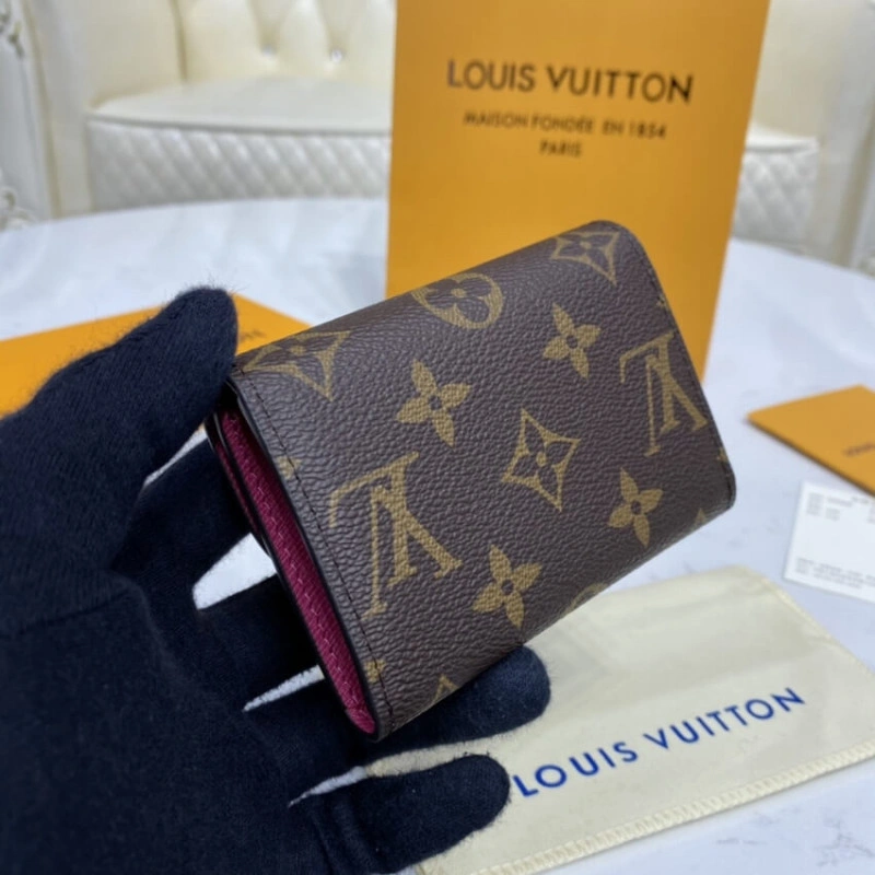 <span styl Louis Vuitton Monogram Canvas Rosalie Coin Purse Rosy - Image 3