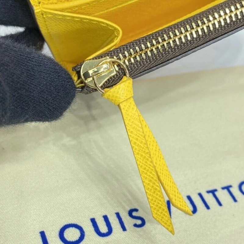 Grained c Louis Vuitton Monogram Canvas Rosalie Coin Purse Yellow - Image 8