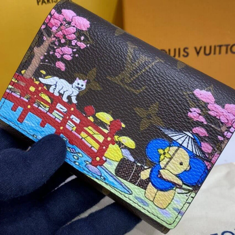 6 card sl Louis Vuitton Monogram Canvas Victorine Wallet - Image 6