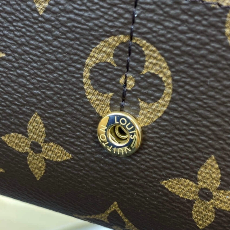 16 card s Louis Vuitton Monogram Cavas Sarah Wallet Brown - Image 7