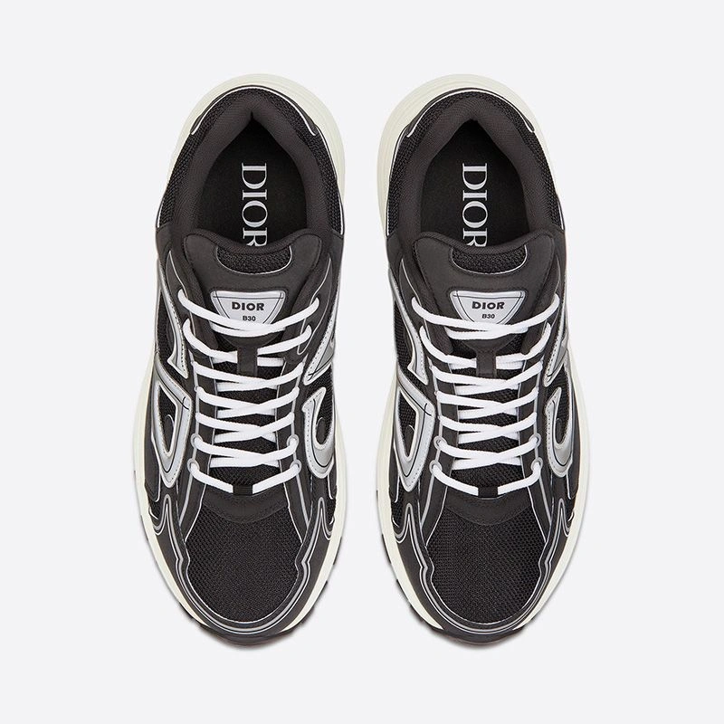 SportInspired 950 Dior B30 Sneakers Unisex Mesh and Technical Fabric Black - Image 3