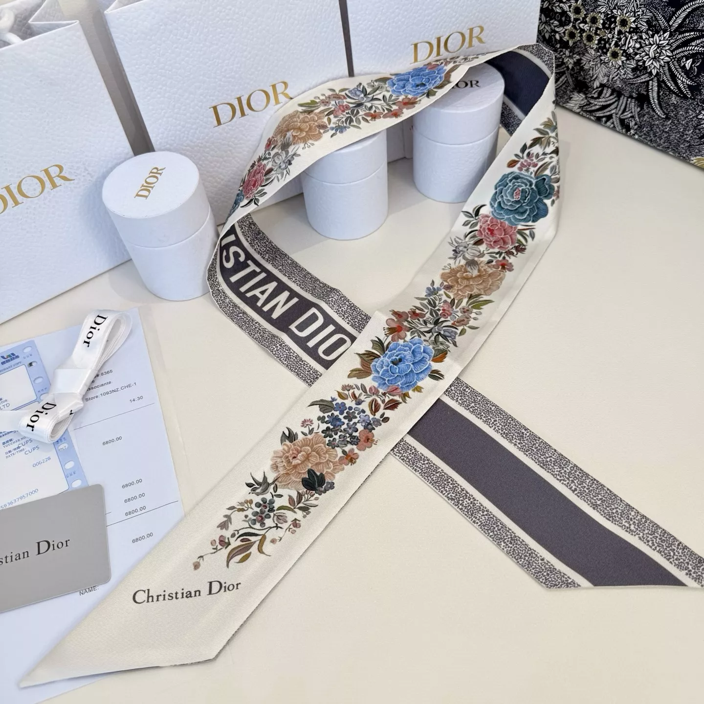 Timeless 9231 Christian Dior Silk Scarf - Image 3