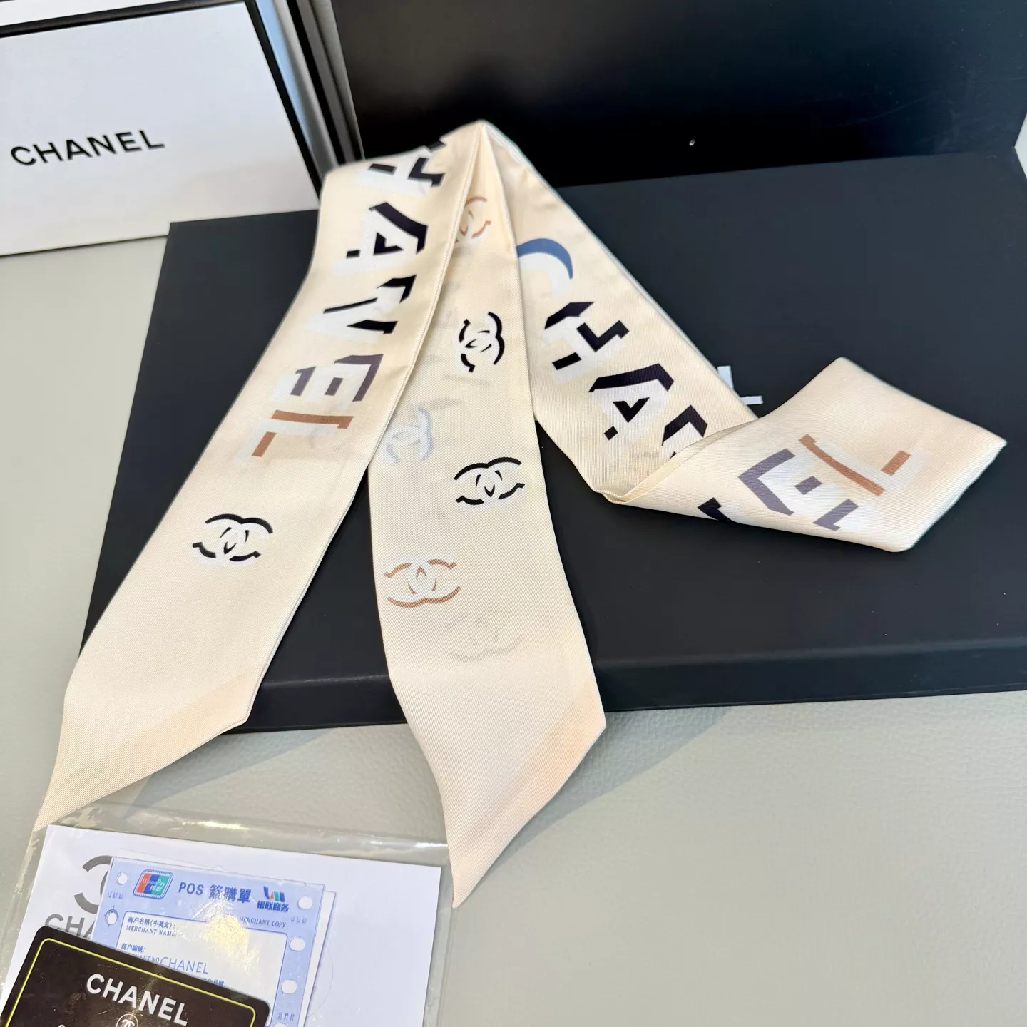 Unique 2468 Chanel Silk Scarf