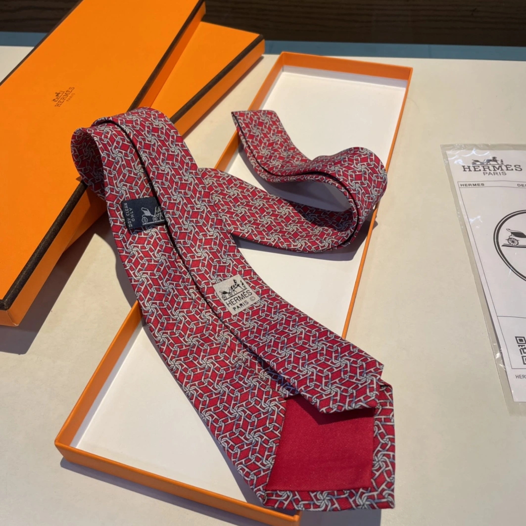 Vibrant 1689 Hermes Necktie For Men - Image 3