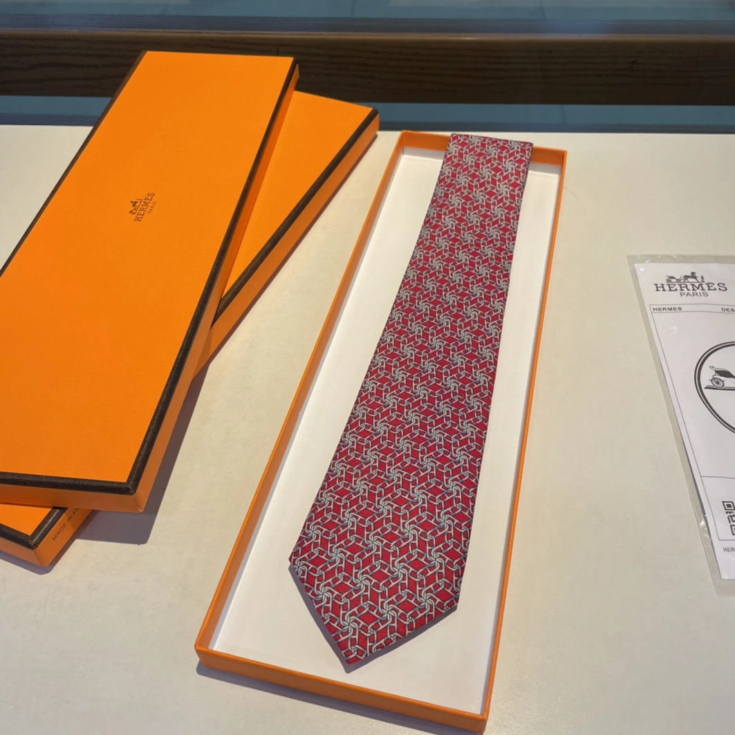 Vibrant 1689 Hermes Necktie For Men - Image 7