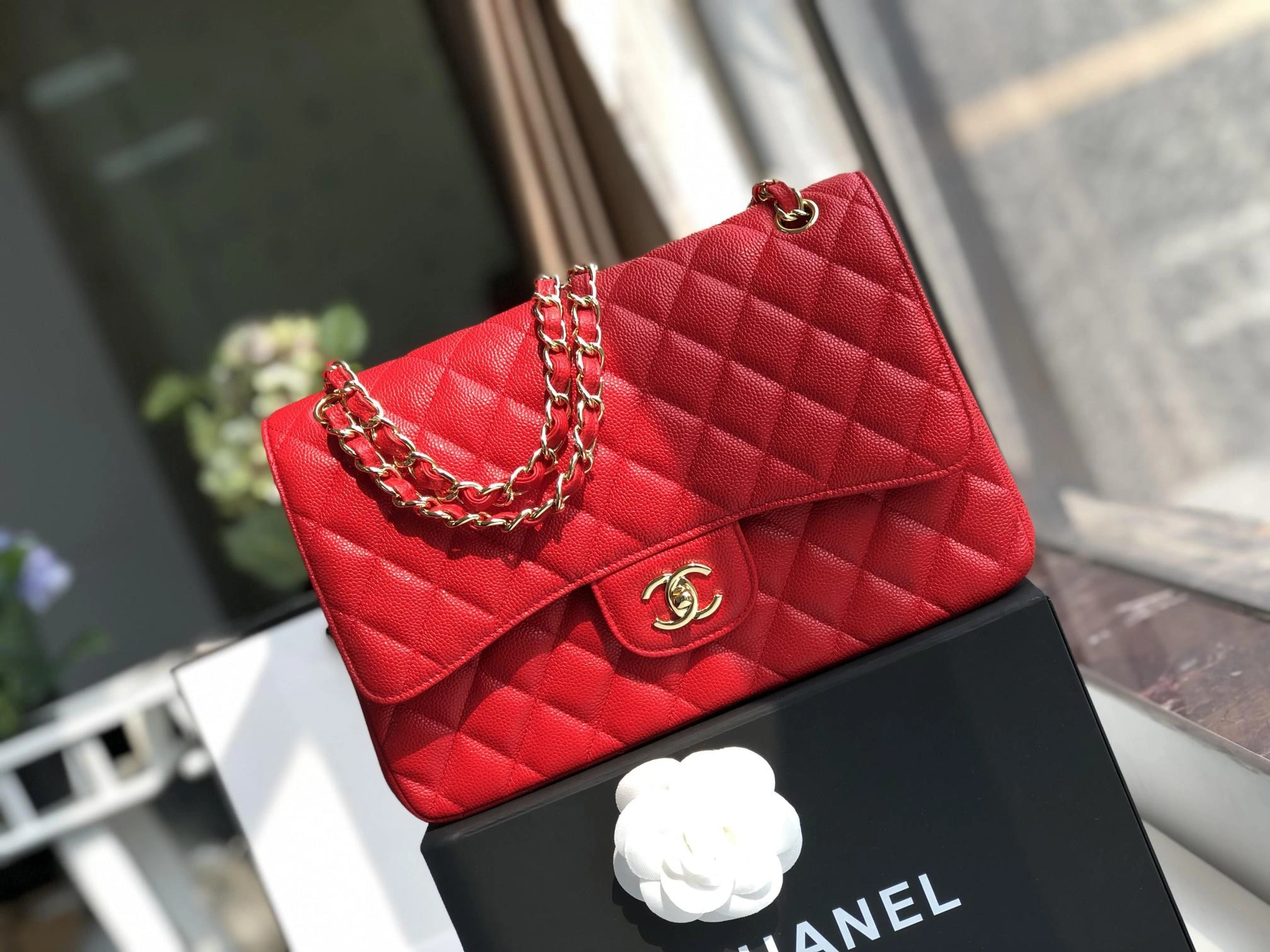 CHANEL FLAP BAG 30CM Affordable 807