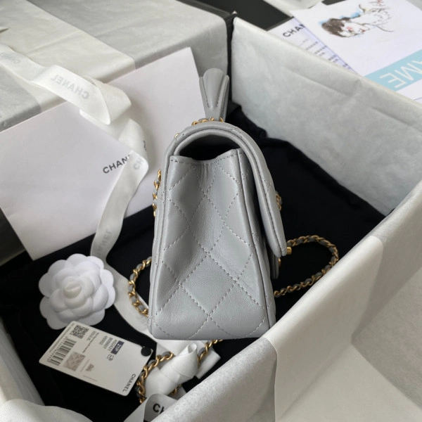 CHANEL MINI FLAP BAG WITH TOP HANDLE AllSeason 1016 - Image 5