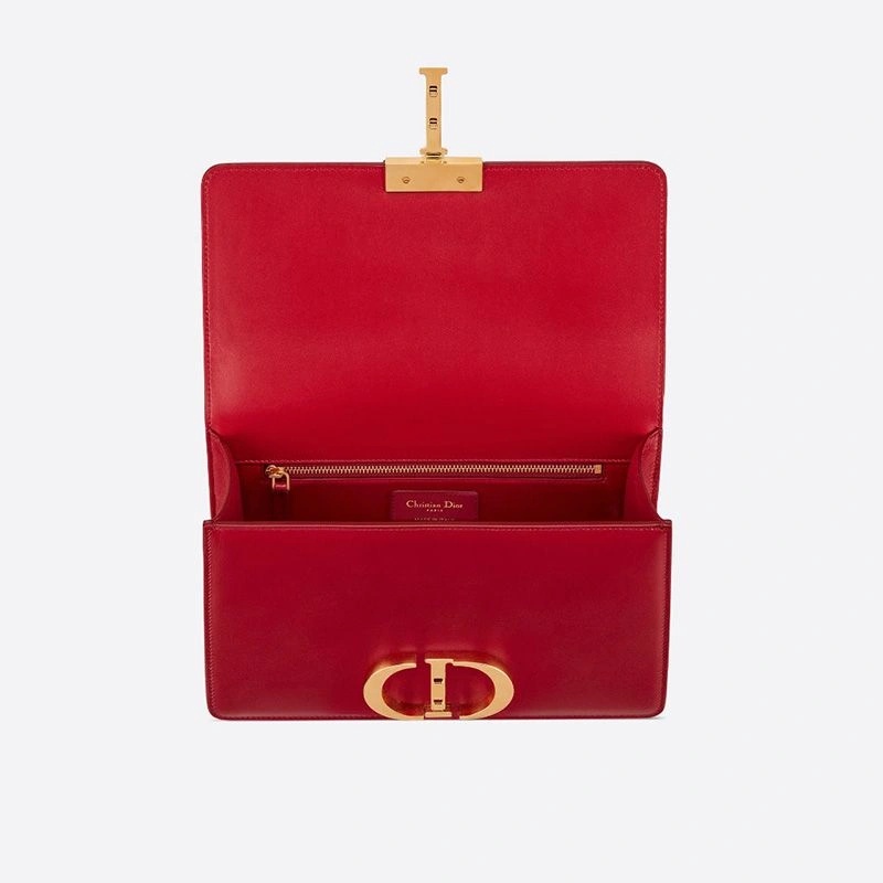 Dior 30 Montaigne Bag Box Calfskin Red - Image 4
