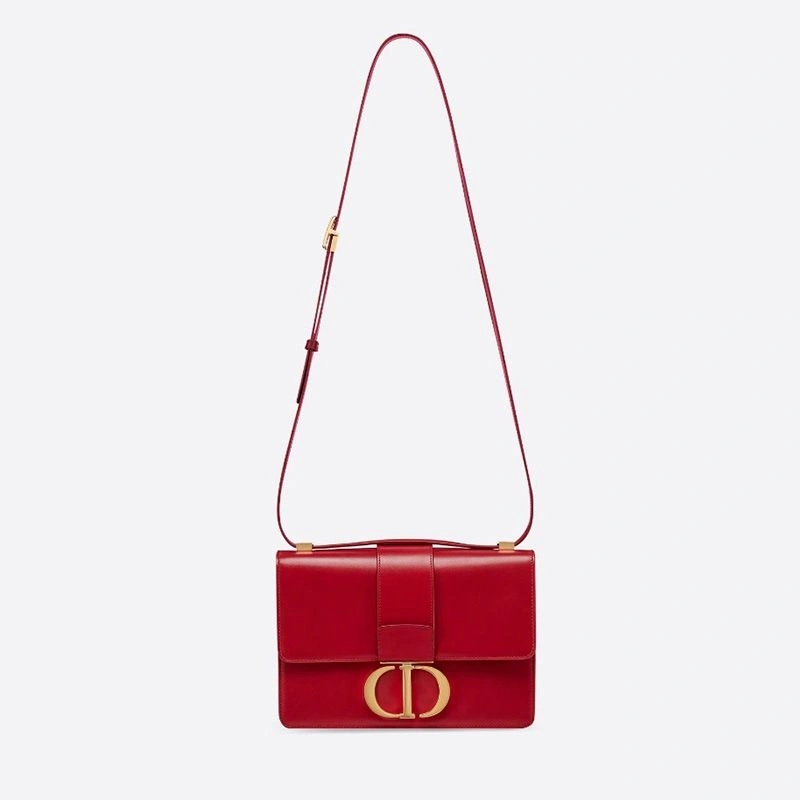 Dior 30 Montaigne Bag Box Calfskin Red - Image 5