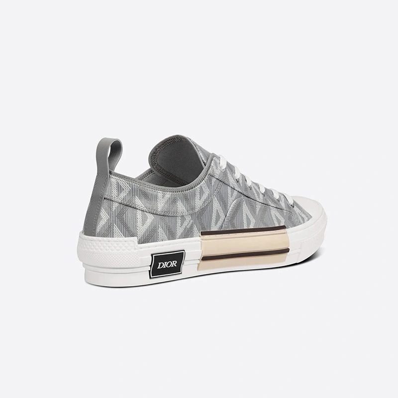 Dior B23 Sneakers Unisex CD Diamond Motif Canvas Grey - Image 3