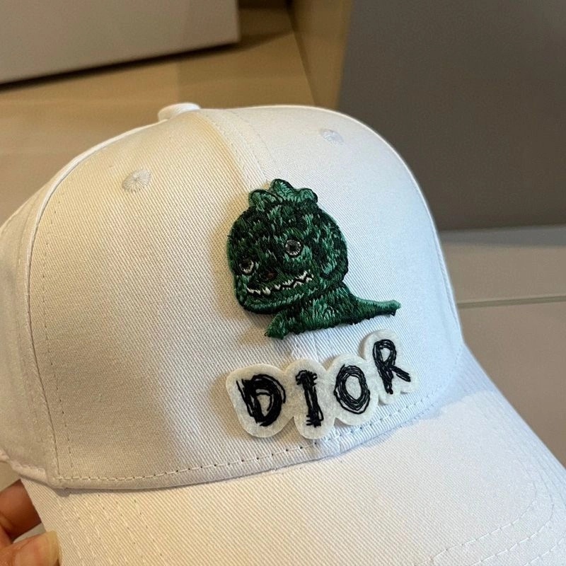 Dior Baseball Cap Dior & Otani Workshop Motif Cotton White - Image 3