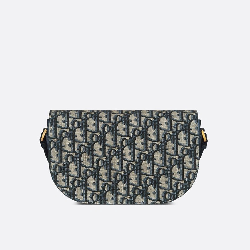 Mini Dior CD Signature Messenger Oblique Motif Canvas Blue - Image 3