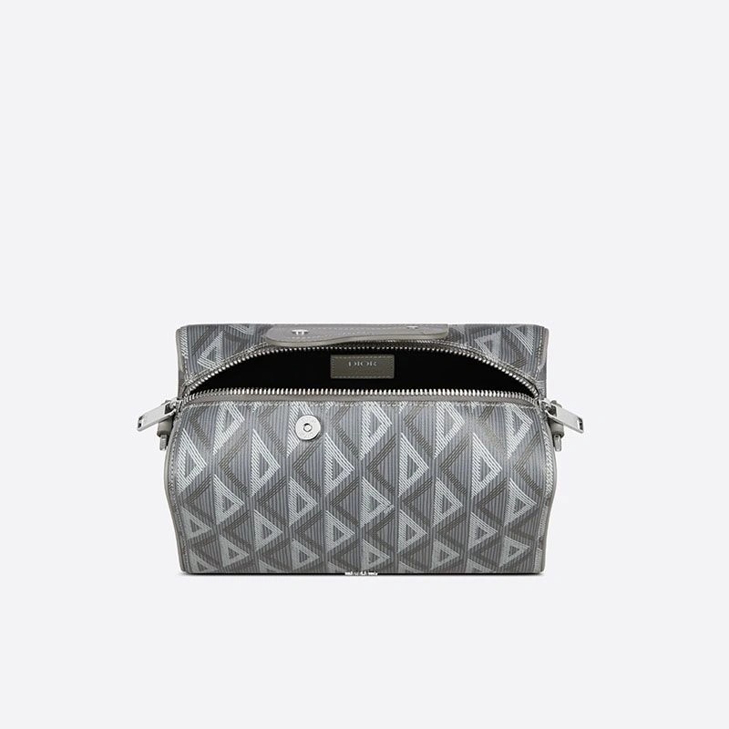 Dior Lingot 22 Bag CD Diamond Motif Canvas Grey - Image 3
