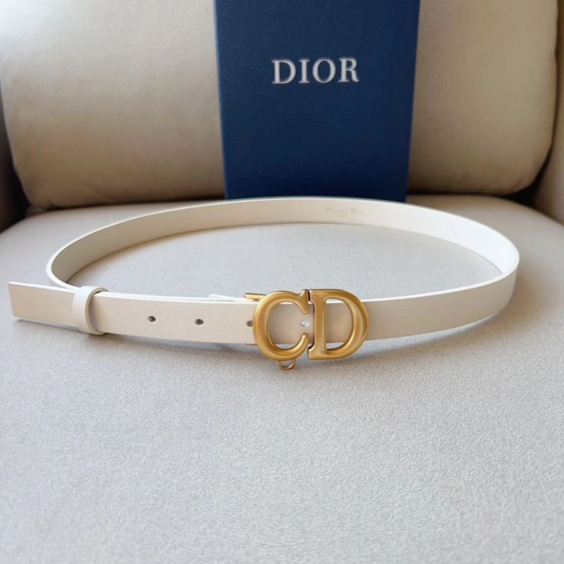 Dior Saddle Removable Pouch Belt 20MM Ultrasoft Calfskin White - Image 4