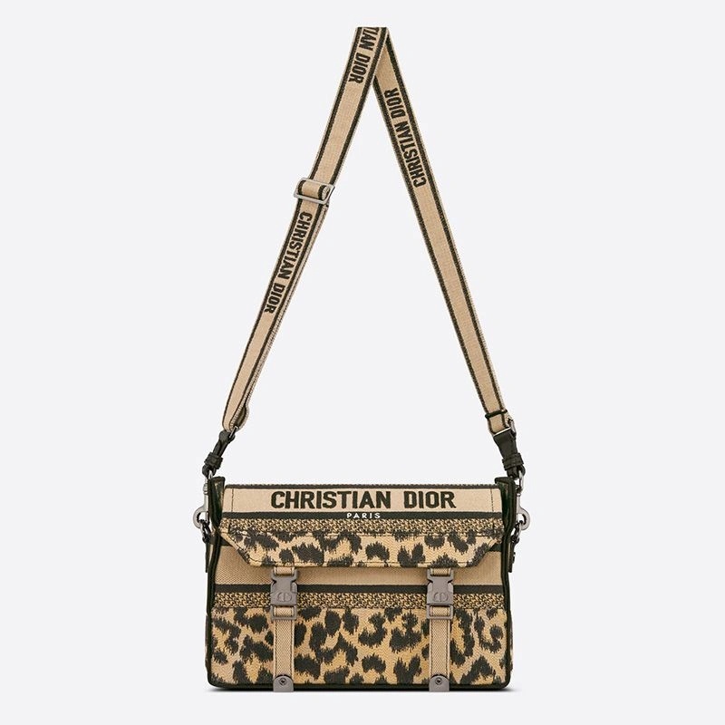 Small Diorcamp Messenger Mizza Motif Canvas Beige - Image 5