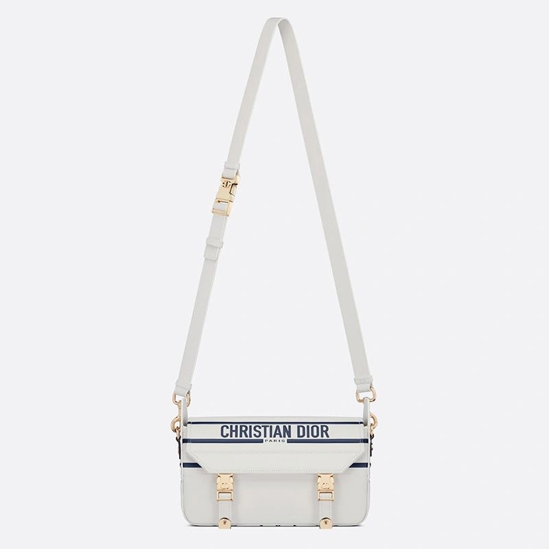 Small Diorcamp Messenger Smooth Leather White - Image 5