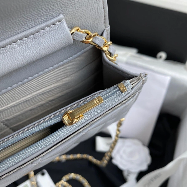 Popular CHANEL CHAIN WALLET LAMBSKIN NEW EDITION 1351 - Image 8