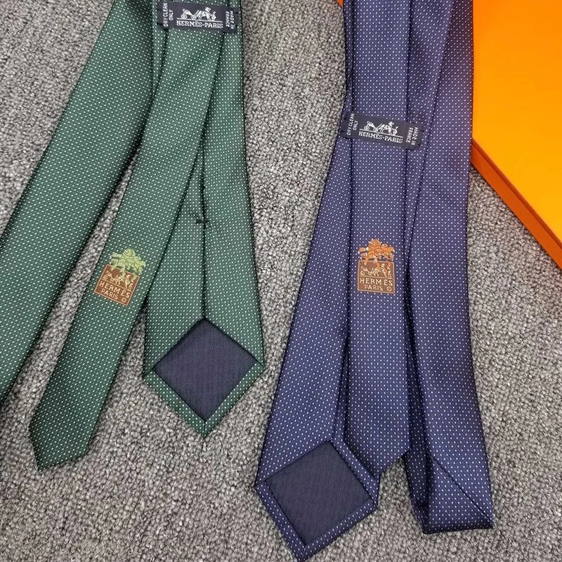 Hermes Digital H Tie In Blue - Image 5