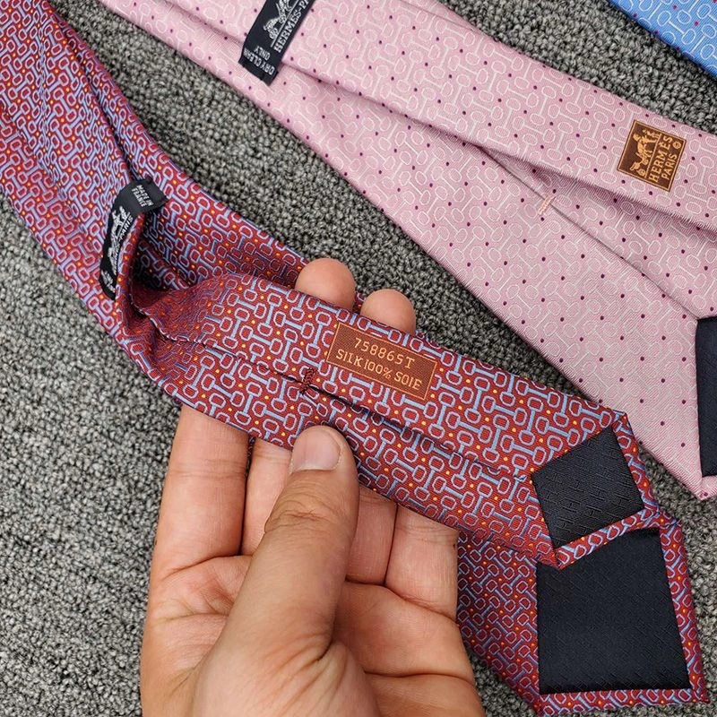 Hermes Time Keeper Tie In Red - Image 3