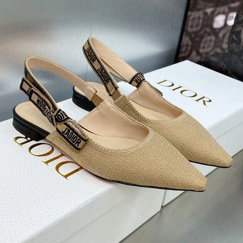 J'Adior Slingback Pumps Women Jute Canvas Beige - Image 6
